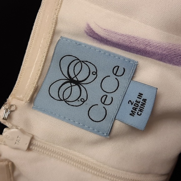 NWT, CeCe Colorblock Bow Dress (flaws) - Picture 10 of 16